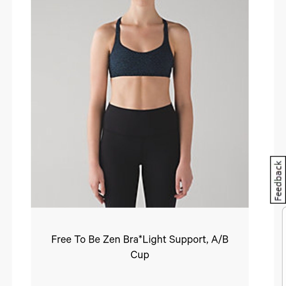 Lululemon free to be Zen bra